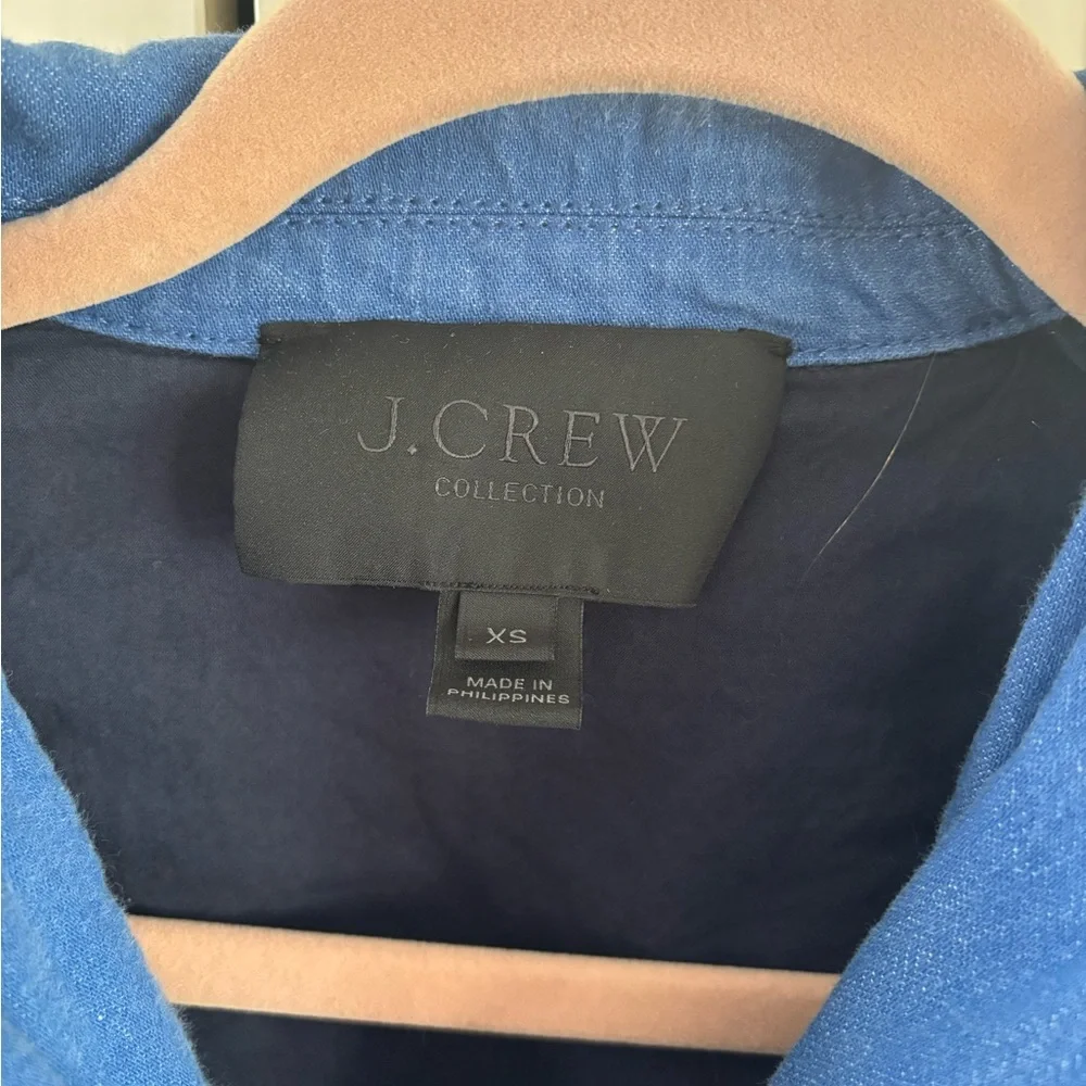 JCrew Collection Blue Button-Up Jacket - Picture 4 of 5